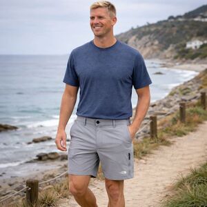 The North Face Rolling Sun Packable Shorts Men's 38" x 7" Hiking Outdoor Gray